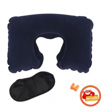 Bộ gối hơi du lịch kèm bịt mắt bịt tai